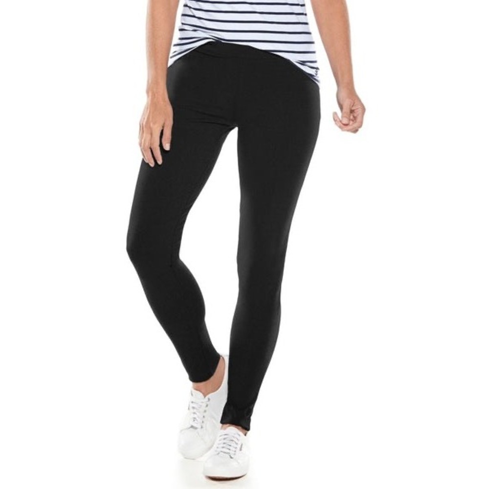 Coolibar UPF 50+ Monterey summer leggings Size M black